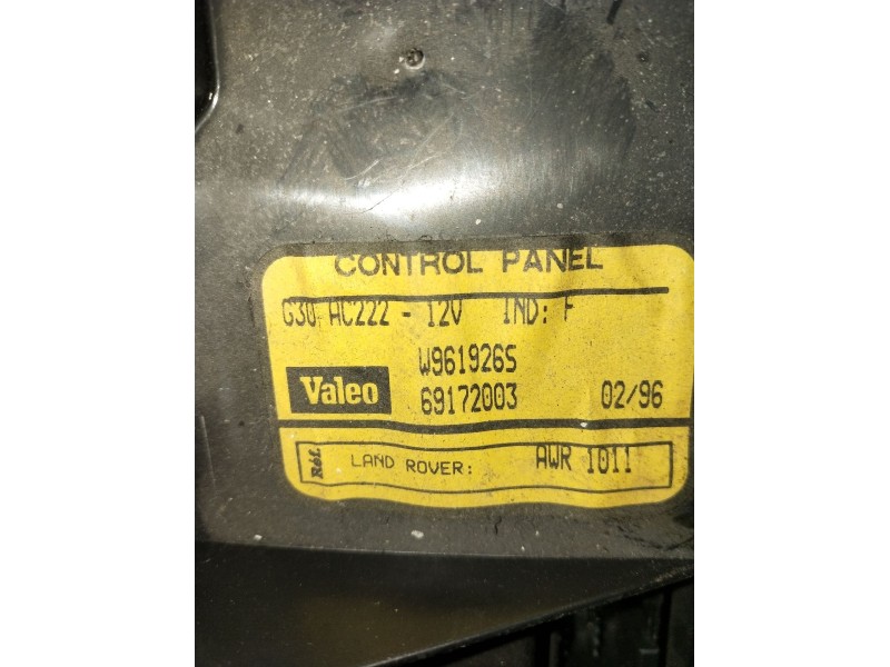 Recambio de mando calefaccion / aire acondicionado para land rover range rover (lp) dse (100kw) referencia OEM IAM G30HC222 W961