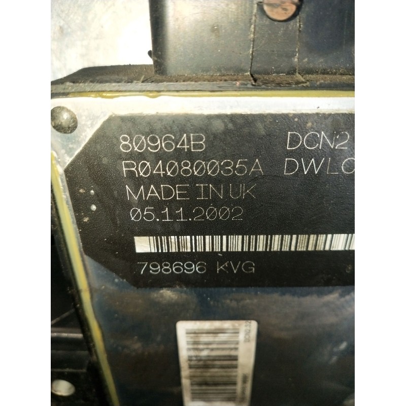 Recambio de centralita motor uce para citroën berlingo / berlingo first furgoneta/monovolumen (m_) 1.9 d 70 (mbwjz, mcwjz) refer