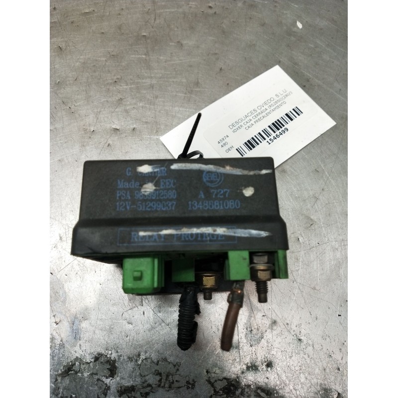 Recambio de caja precalentamiento para peugeot boxer caja cerrada (rs2850)(290/330)(´02) 290 c  td referencia OEM IAM 9639912580