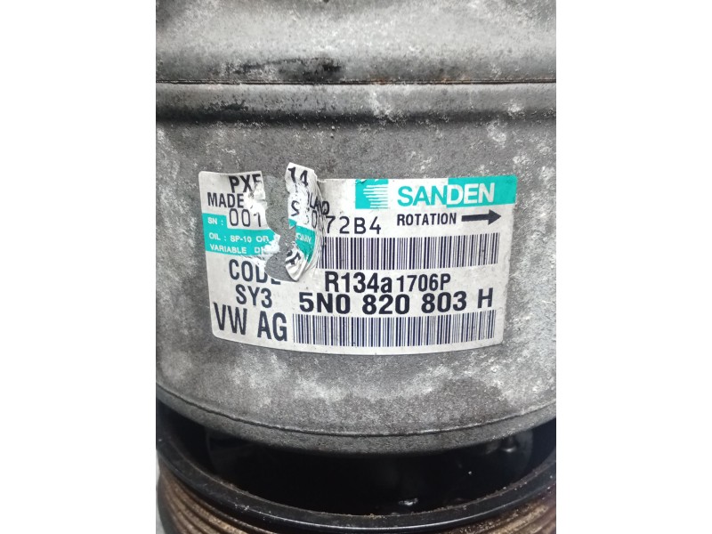 Recambio de compresor aire acondicionado para volkswagen golf vi (5k1) advance referencia OEM IAM 5N0820803H  09