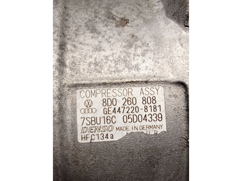 Recambio de compresor aire acondicionado para volkswagen passat b5.5 (3b3) 1.9 tdi referencia OEM IAM 8D0260808 GE4472208181 