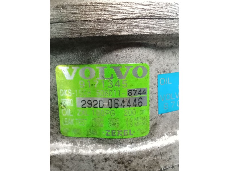 Recambio de compresor aire acondicionado para volvo s70 (874) 2.5 tdi referencia OEM IAM 292D064446 8708581 