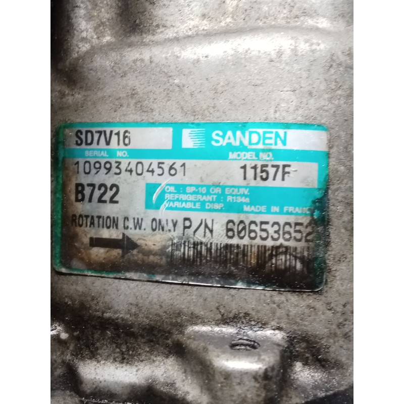 Recambio de compresor aire acondicionado para alfa romeo gt (937_) 1.9 jtd (937cxn1b) referencia OEM IAM 60653652  