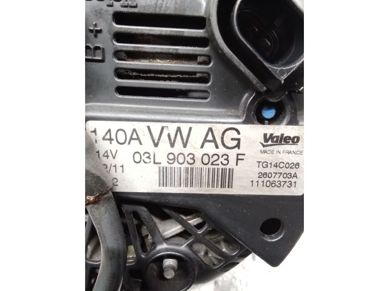 Recambio de alternador para volkswagen golf vi (5k1) advance referencia OEM IAM 03L903023F 140A 09