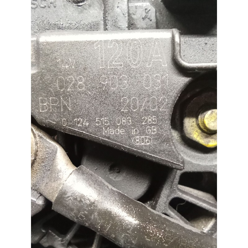 Recambio de alternador para volkswagen passat b5.5 (3b3) 1.9 tdi referencia OEM IAM 028903031 0124515083 0124515083285 120A