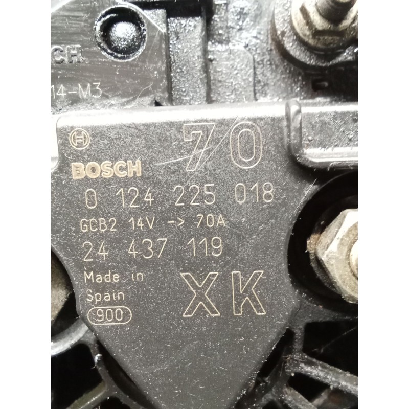 Recambio de alternador para opel agila a (h00) 1.2 16v (f68) referencia OEM IAM 0124225018 24437119 00 70A