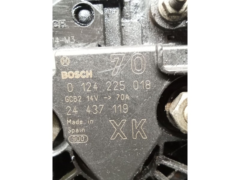 Recambio de alternador para opel agila a (h00) 1.2 16v (f68) referencia OEM IAM 0124225018 24437119 00 70A
