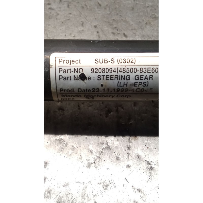 Recambio de cremallera direccion para opel agila a (h00) 1.2 16v (f68) referencia OEM IAM 9208094 MECANICA 00