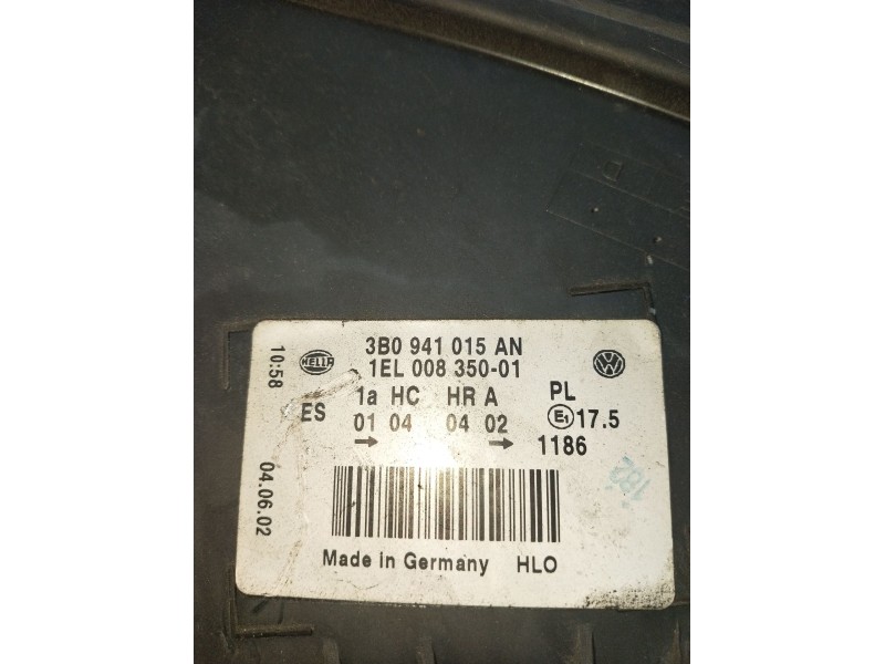 Recambio de faro izquierdo para volkswagen passat b5.5 (3b3) 1.9 tdi referencia OEM IAM 3B0941015AN 1EL00835001 