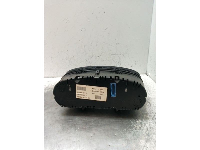 Recambio de cuadro instrumentos para seat alhambra (710, 711) 2.0 tdi referencia OEM IAM 5K0953501BA 5P0035191D 7N5920870A