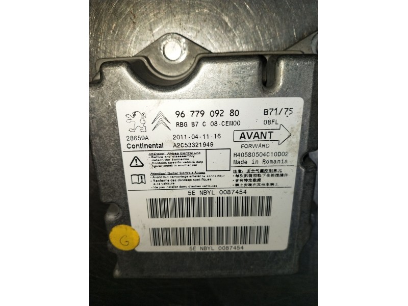 Recambio de kit airbag para citroën c4 lim. seduction referencia OEM IAM 9677909280  