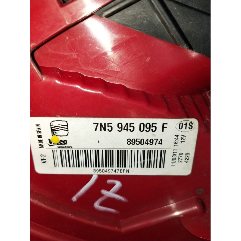 Recambio de piloto trasero izquierdo para seat alhambra (710, 711) 2.0 tdi referencia OEM IAM 7N5945095F 89504974 11