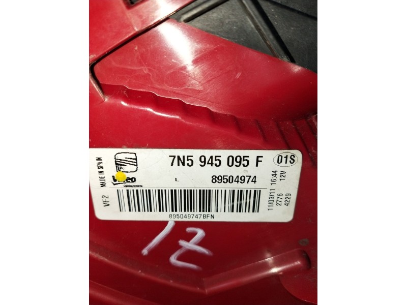 Recambio de piloto trasero izquierdo para seat alhambra (710, 711) 2.0 tdi referencia OEM IAM 7N5945095F 89504974 11