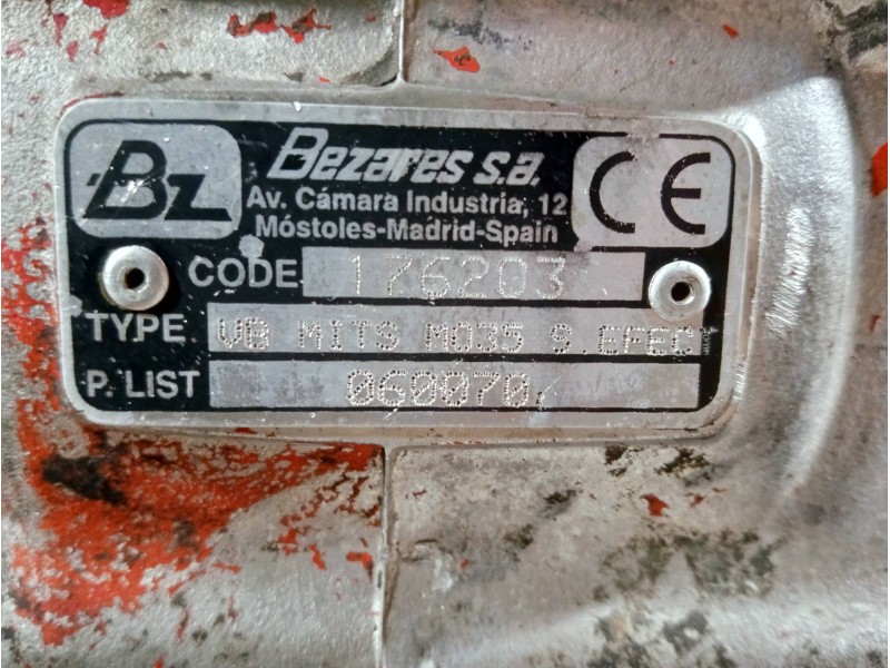 Recambio de caja cambios para mitsubishi canter 4.05  chasis 75 cabina individual (comfort) referencia OEM IAM M035 VB 060070 17