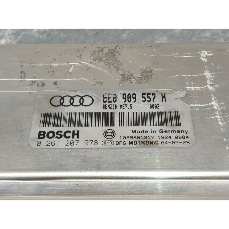 Recambio de centralita motor uce para audi a4 berlina (8e) 2.0 referencia OEM IAM 0261207978 8E0909557H ME75