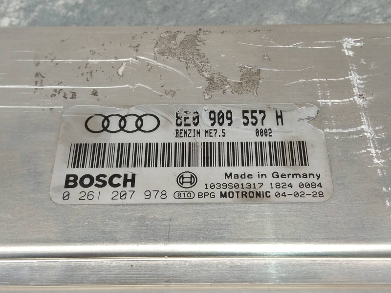 Recambio de centralita motor uce para audi a4 berlina (8e) 2.0 referencia OEM IAM 0261207978 8E0909557H ME75