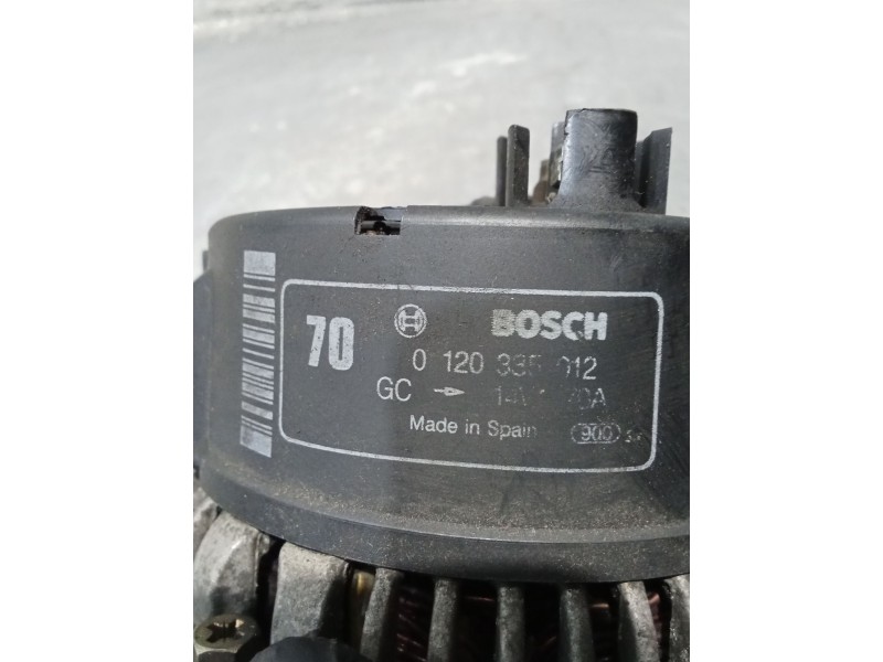 Recambio de alternador para peugeot 306 hatchback (7a, 7c, n3, n5) 1.9 dt referencia OEM IAM 0120335012 70A 93