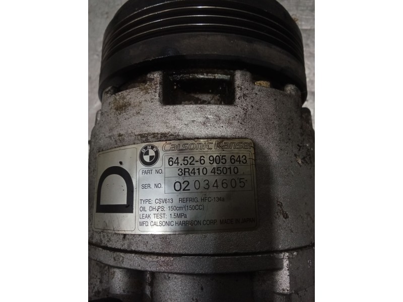 Recambio de compresor aire acondicionado para bmw 3 touring (e46) 320 d referencia OEM IAM 64586905643  