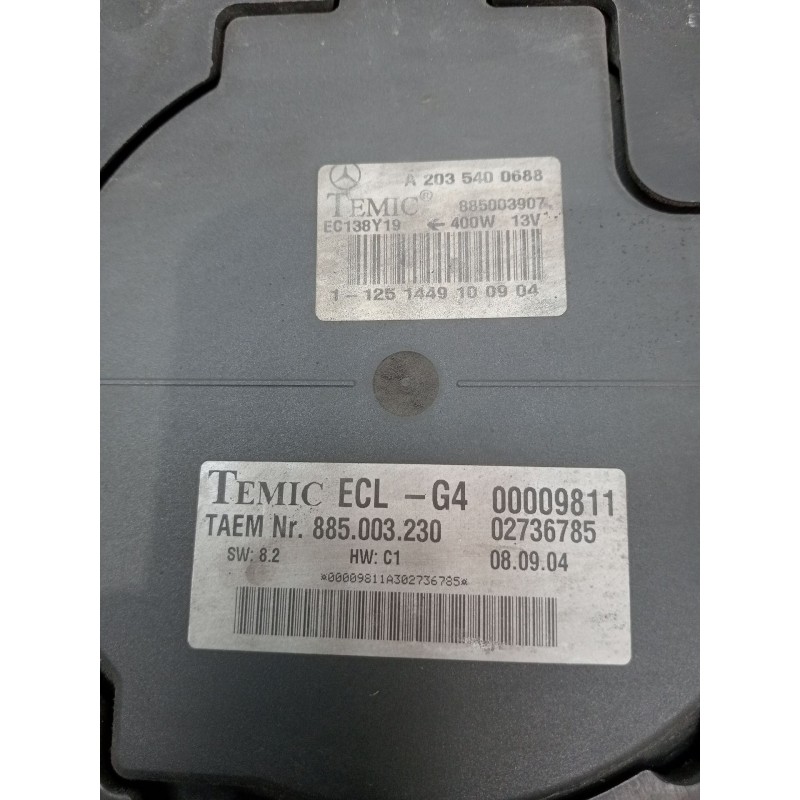 Recambio de electroventilador para mercedes-benz clase c (w203) familiar c 180 t compressor (203.246) referencia OEM IAM A203540