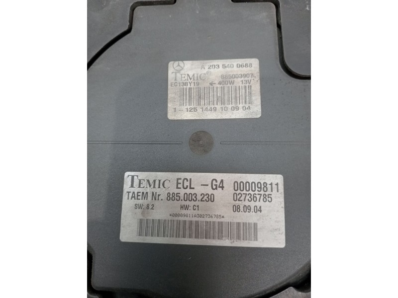 Recambio de electroventilador para mercedes-benz clase c (w203) familiar c 180 t compressor (203.246) referencia OEM IAM A203540