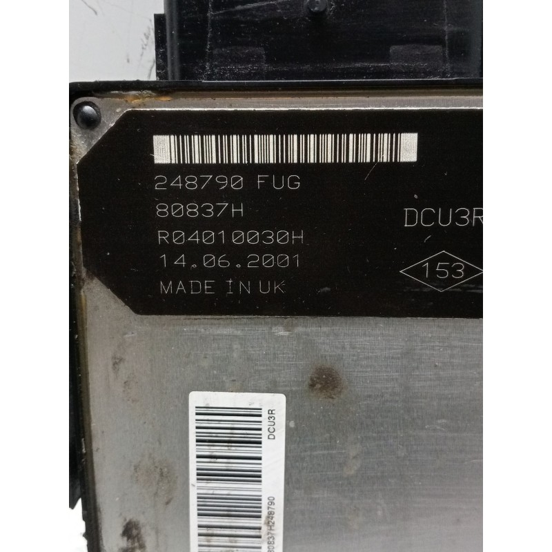 Recambio de centralita motor uce para renault kangoo (kc0/1_) d 65 1.9 (kc0e, kc02, kc0j, kc0n) referencia OEM IAM 8200150542 77