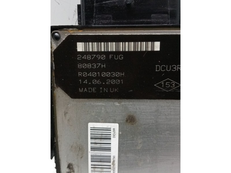 Recambio de centralita motor uce para renault kangoo (kc0/1_) d 65 1.9 (kc0e, kc02, kc0j, kc0n) referencia OEM IAM 8200150542 77