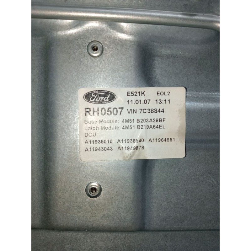 Recambio de elevalunas delantero derecho para ford focus ii (da_, hcp, dp) 1.8 tdci referencia OEM IAM 4M51B045H16AA 4M51B203A28