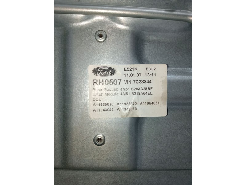 Recambio de elevalunas delantero derecho para ford focus ii (da_, hcp, dp) 1.8 tdci referencia OEM IAM 4M51B045H16AA 4M51B203A28