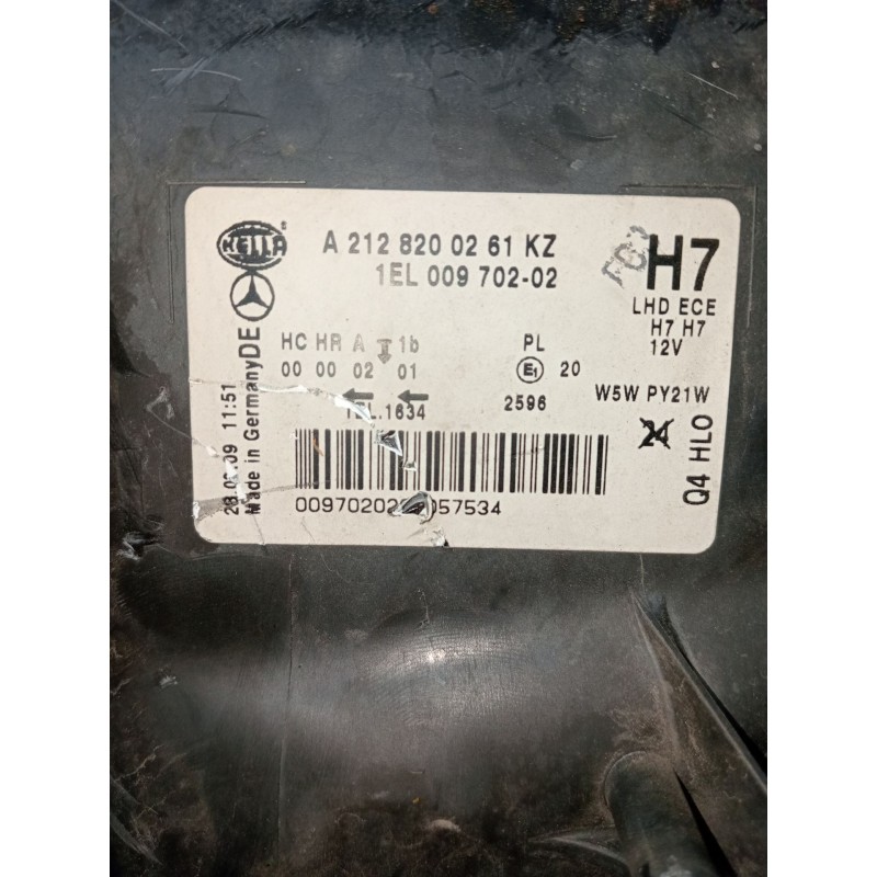Recambio de faro derecho para mercedes-benz clase e (w212) e 300 cdi (212.020) referencia OEM IAM A2128200261 1EL00970202 