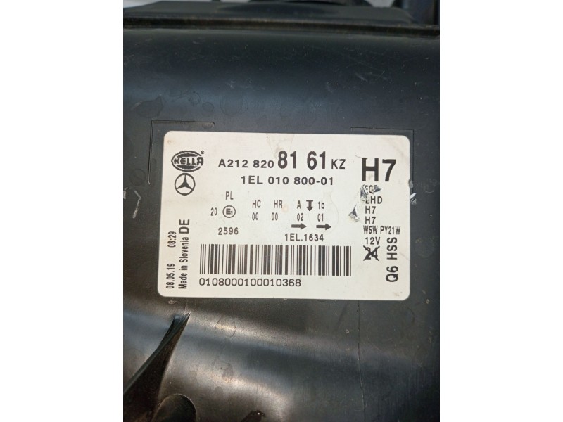 Recambio de faro izquierdo para mercedes-benz clase e (w212) e 300 cdi (212.020) referencia OEM IAM A2128208161 1EL01080001 