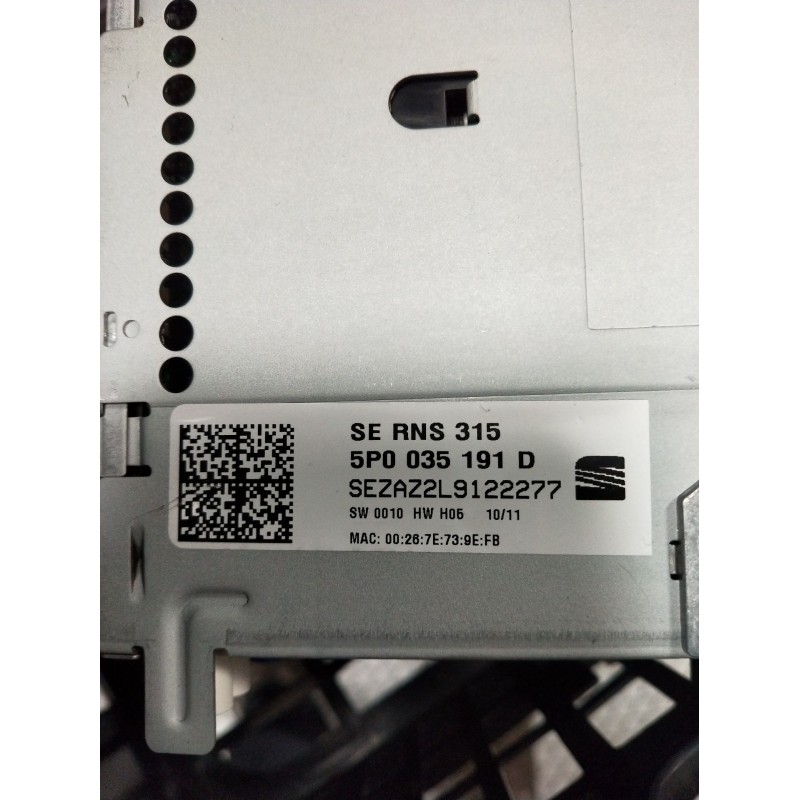 Recambio de sistema audio / radio cd para seat alhambra (710, 711) 2.0 tdi referencia OEM IAM 5P0035191D  11
