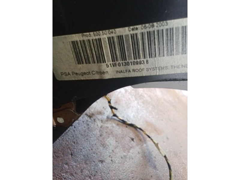 Recambio de techo electrico para citroën c3 pluriel (hb_) 1.6 referencia OEM IAM 51VF013010993B  