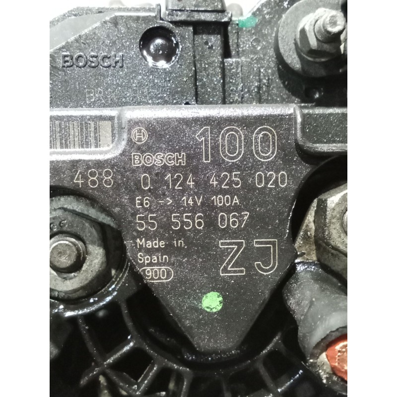 Recambio de alternador para opel astra h (a04) 1.6 (l48) referencia OEM IAM 0124425020 55556067 100A