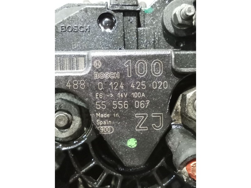 Recambio de alternador para opel astra h (a04) 1.6 (l48) referencia OEM IAM 0124425020 55556067 100A