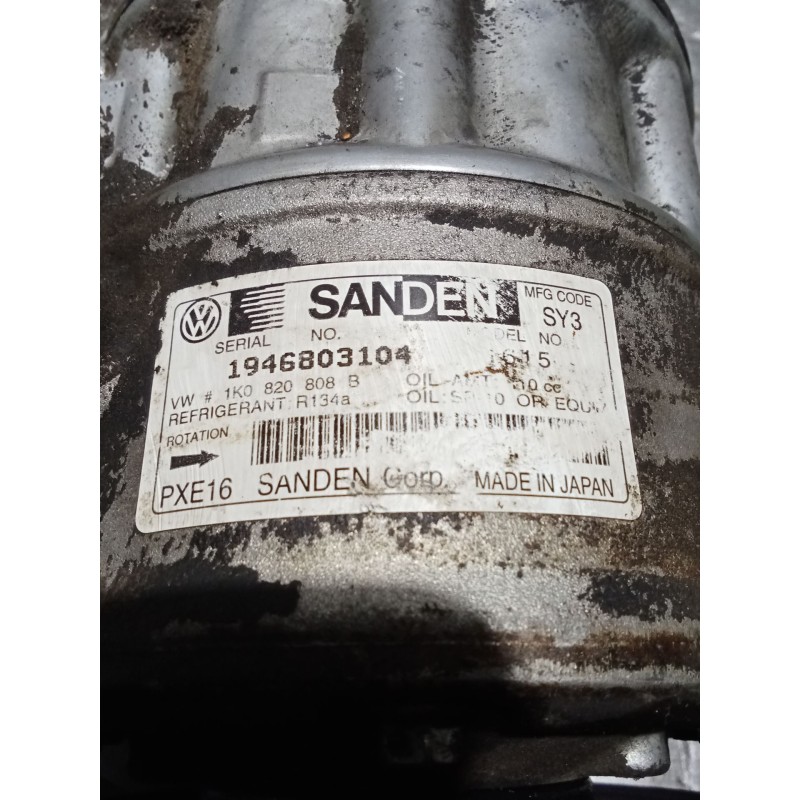 Recambio de compresor aire acondicionado para seat alhambra (710, 711) 2.0 tdi referencia OEM IAM 1K0820808B  