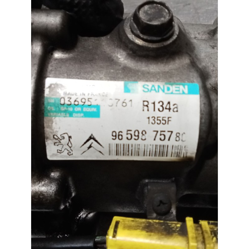 Recambio de compresor aire acondicionado para peugeot 207/207+ (wa_, wc_) 1.6 hdi referencia OEM IAM 9659875780  