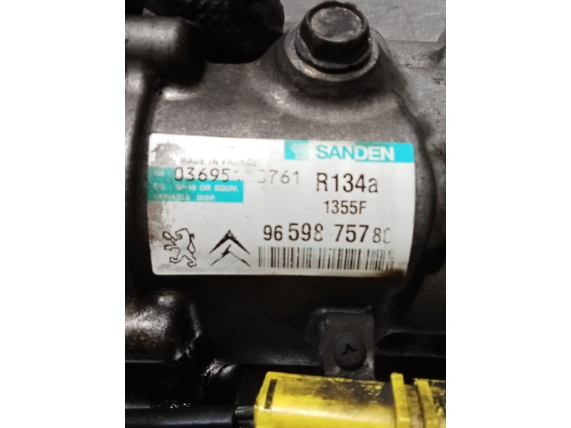 Recambio de compresor aire acondicionado para peugeot 207/207+ (wa_, wc_) 1.6 hdi referencia OEM IAM 9659875780  