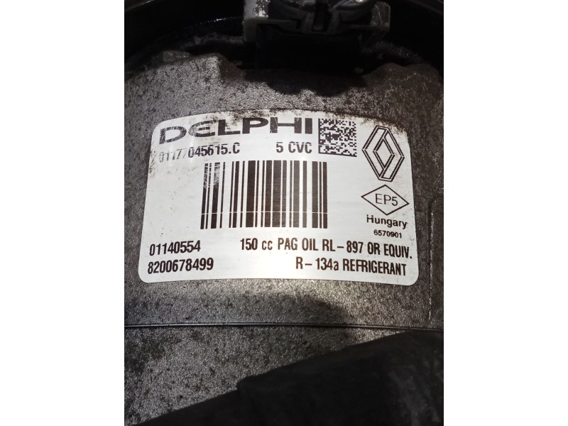 Recambio de compresor aire acondicionado para renault megane ii station wagon (km0/1_) 1.9 dci referencia OEM IAM 8200678499  05