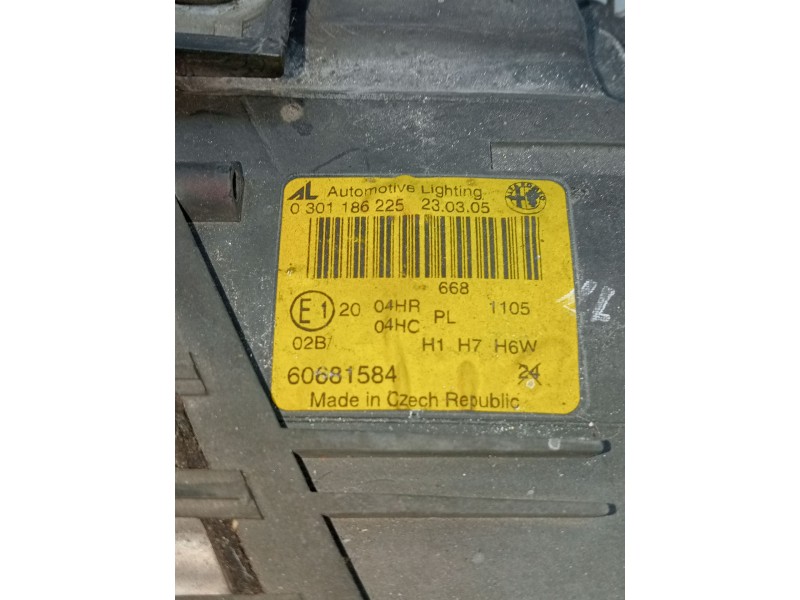 Recambio de faro izquierdo para alfa romeo gt (937_) 1.9 jtd (937cxn1b) referencia OEM IAM 0301186225 60681584 04