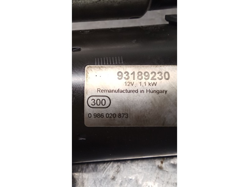 Recambio de motor arranque para opel astra h (a04) 1.6 (l48) referencia OEM IAM 93189230 0986020873 
