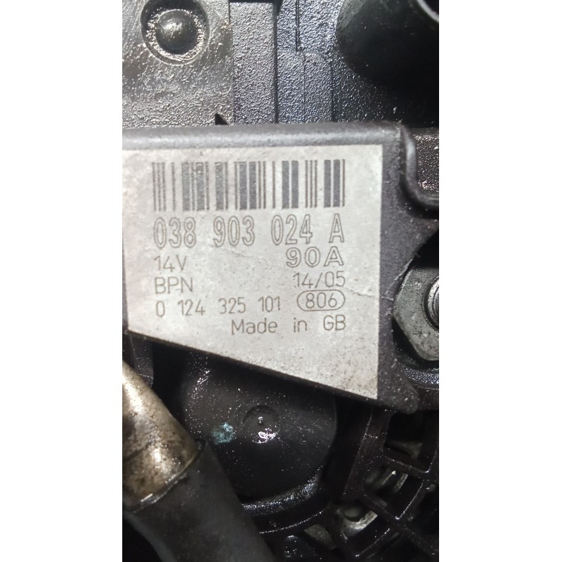 Recambio de alternador para ford galaxy i (wgr) 1.9 tdi referencia OEM IAM 038903024A 0124325101 90A 00