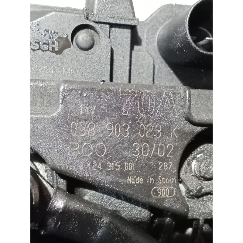 Recambio de alternador para seat ibiza ii (6k1) 1.9 sdi referencia OEM IAM 0124315001 038903023K 70a 99