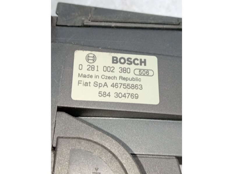 Recambio de potenciometro pedal para alfa romeo gt (937_) 1.9 jtd (937cxn1b) referencia OEM IAM 0281002380 46755863 584304769 04