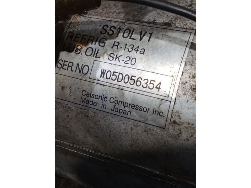 Recambio de compresor aire acondicionado para santana 300/350 2.0 tdi 4x4 referencia OEM IAM W05D056354  04