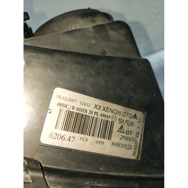 Recambio de faro derecho para citroën c5 ii (rc_) 2.0 hdi (rcrhrh) referencia OEM IAM 89900026 XENON 