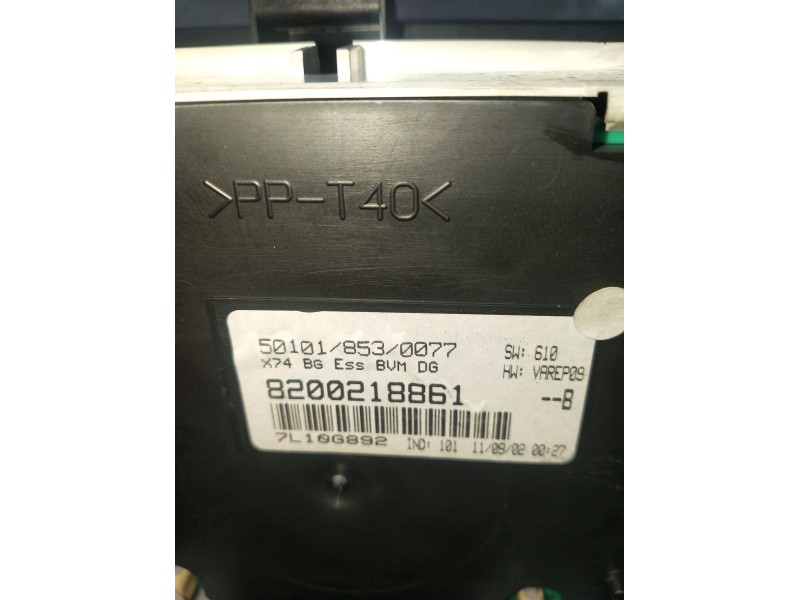 Recambio de cuadro instrumentos para renault laguna ii (bg0/1_) 2.0 16v (bg00, bg0k, bg0p, bg0w) referencia OEM IAM 8200218861 7