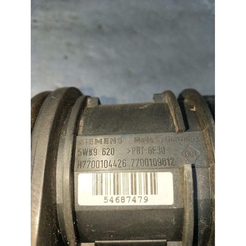 Recambio de caudalimetro para renault megane ii station wagon (km0/1_) 1.9 dci referencia OEM IAM 5WK9620 H7700104426 7700109812