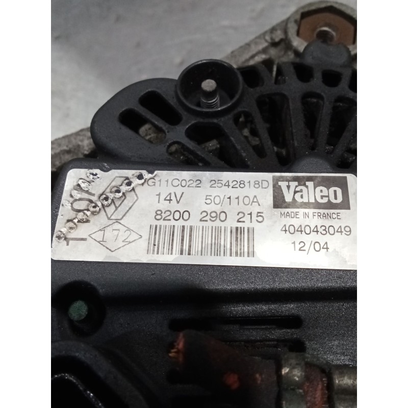 Recambio de alternador para renault scénic ii (jm0/1_) 1.9 dci (jm0g, jm12, jm1g, jm2c) referencia OEM IAM 8200290215  110A 03