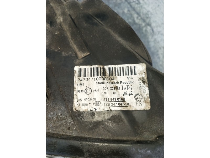 Recambio de faro derecho para skoda suberb (3t4) ambition referencia OEM IAM 3T1941016B XENON 5DV00900000 08 1ZS24704710