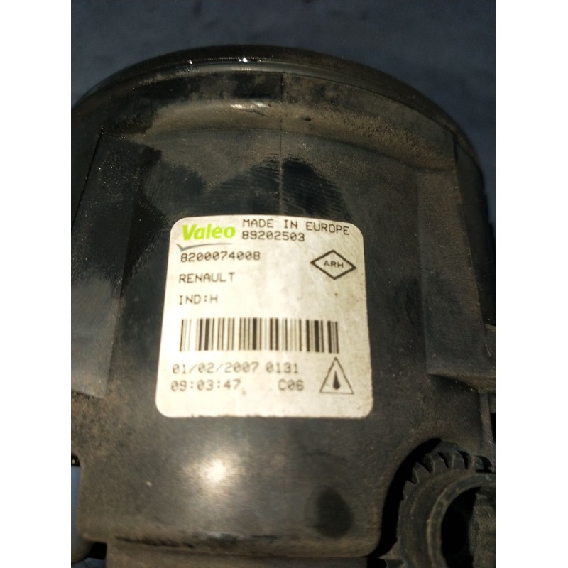 Recambio de faro antiniebla izquierdo para renault megane ii station wagon (km0/1_) 1.9 dci referencia OEM IAM 8200074008 892025